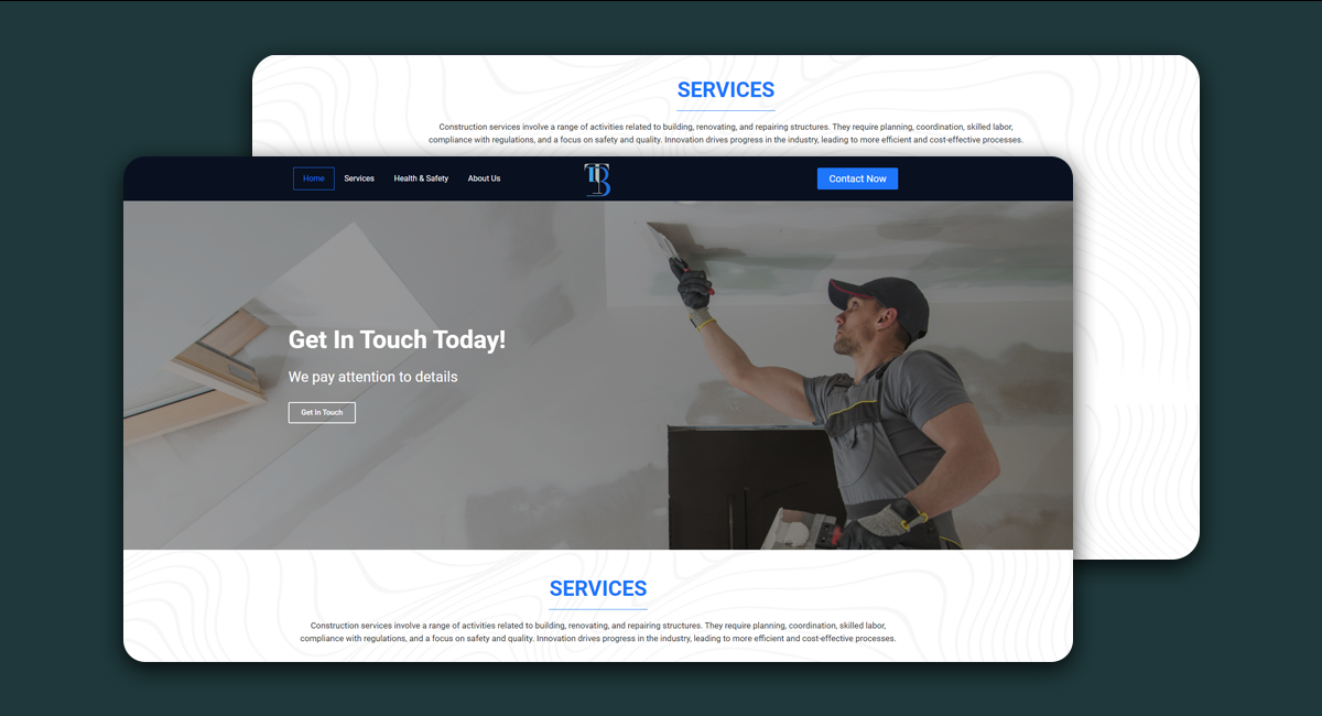 BT Contractor's Portfolio Website Development By Dipto Dhar